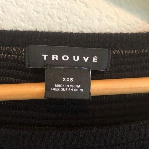 Trouve black long sleeve Crewneck Sweater - Picture 5 of 7